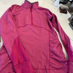 lululemon athletica Pink Half-Zip Sweatshirt